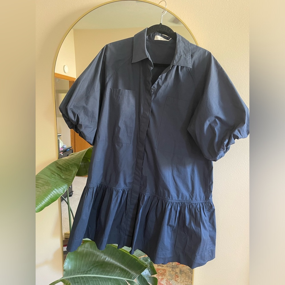 Jonathan Simkhai Navy Mini Dress